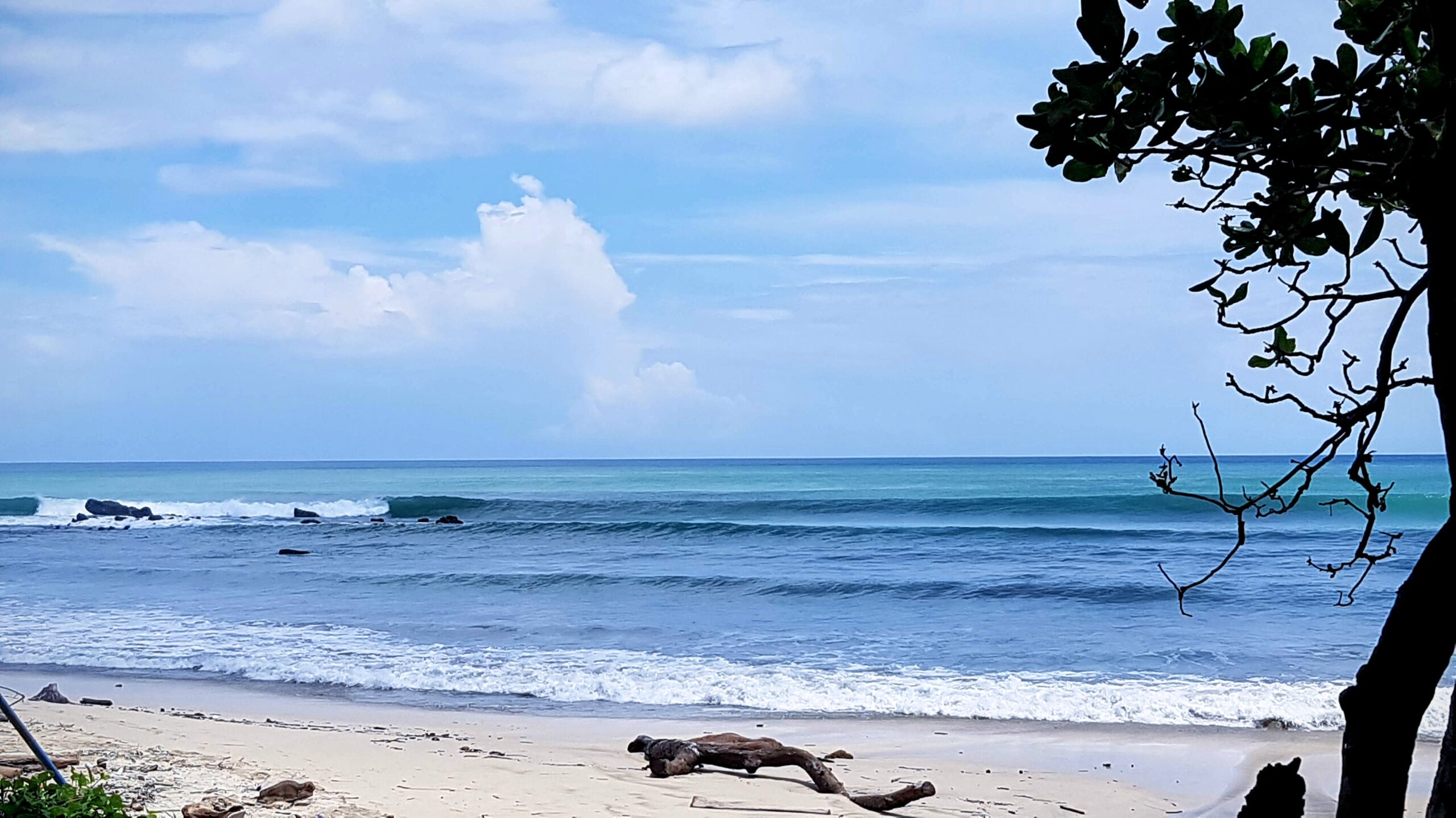 Wild coastline at Pancur Beach in Alas Purwo National Park, East Java.