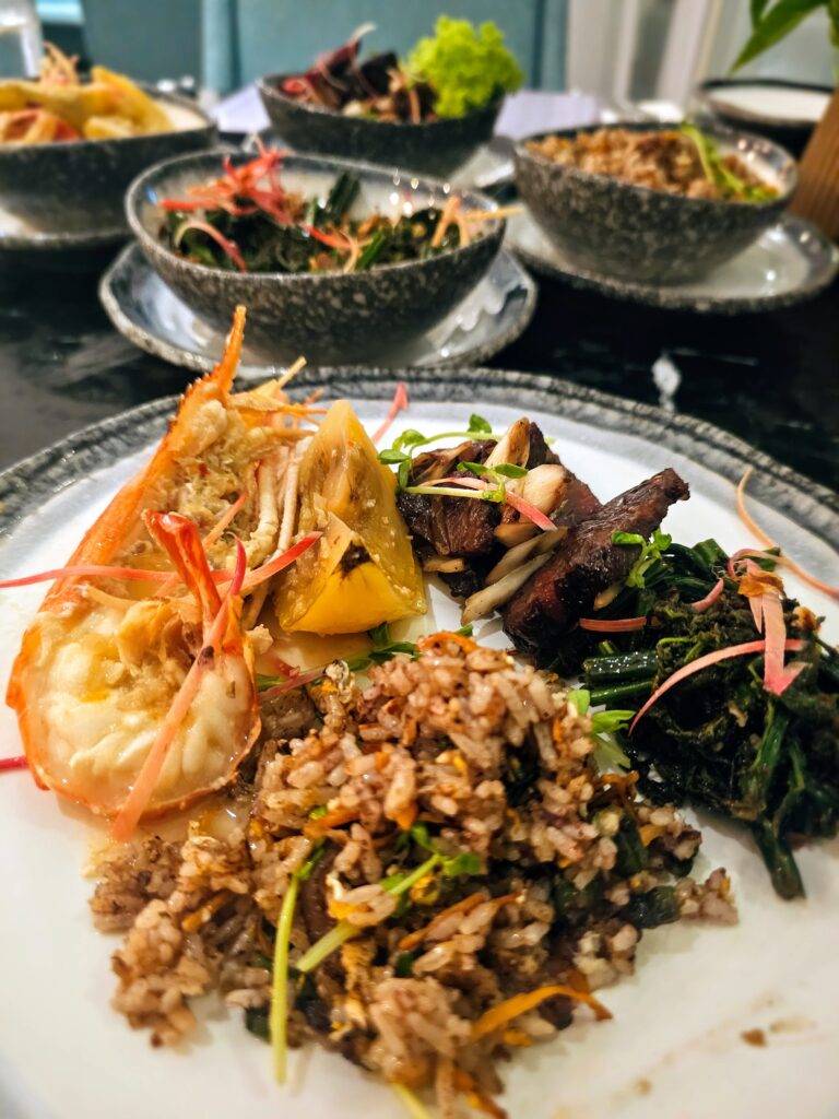Sarawak dabai nasi goreng at Kechala Restaurant in Santubong near Kuching