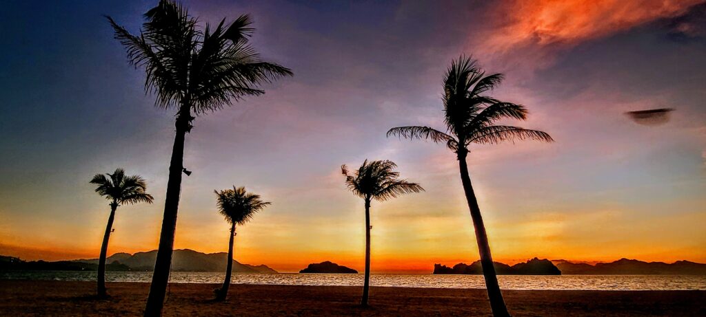 Sunset at Tanjung Rhu Beach, one of the best sunset spots in Langkawi