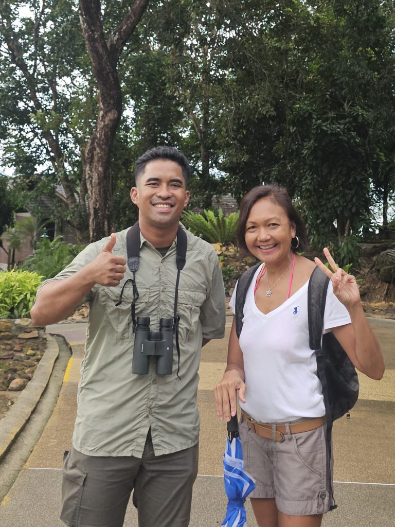 Guest exploring the rainforest during a nature walk with Berjaya Langkawi’s naturalist.