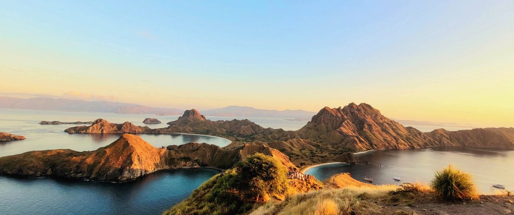 Sunrise view from Padar Island viewpoint in Komodo NIsland