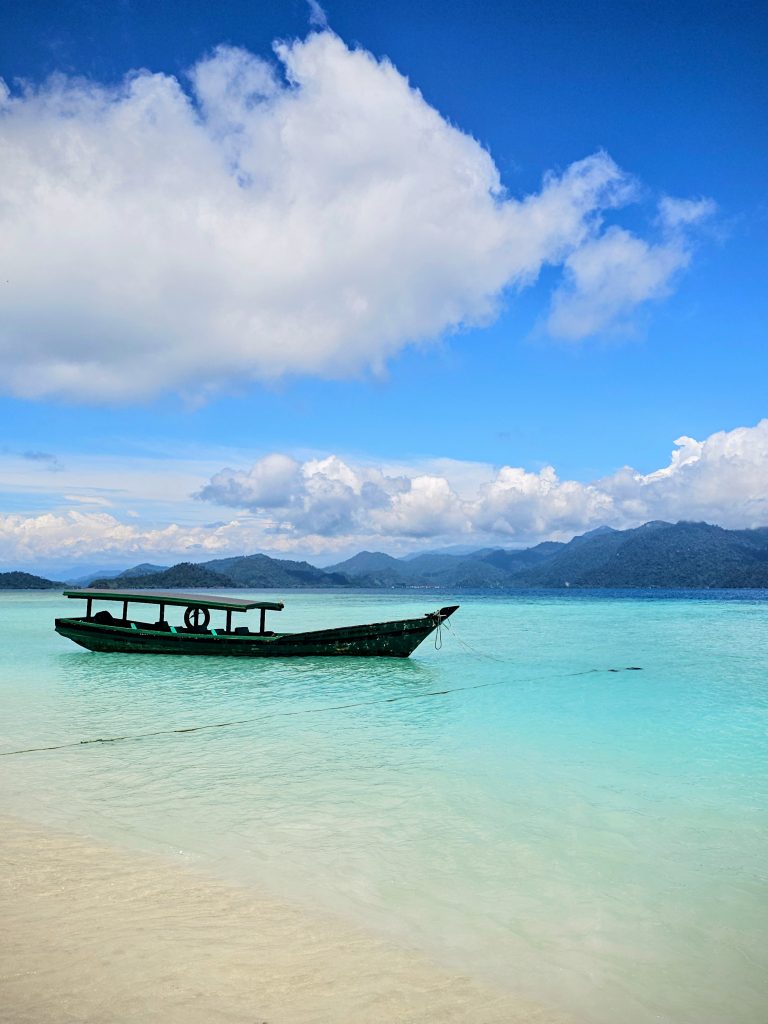 Turquoise blue water at Seronjong Island, West Sumatra - undiscovered paradise beyond the travel algorithm