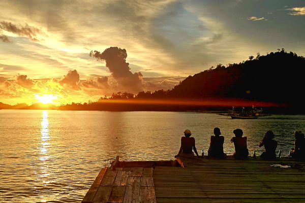 Beautiful sunset at Rickys Beach House