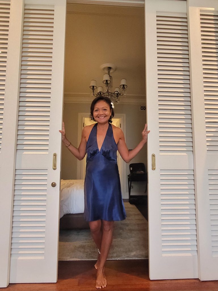 Shannim the writer at Deluxe Suite , Heritage Wing , E& O Hotel Penang