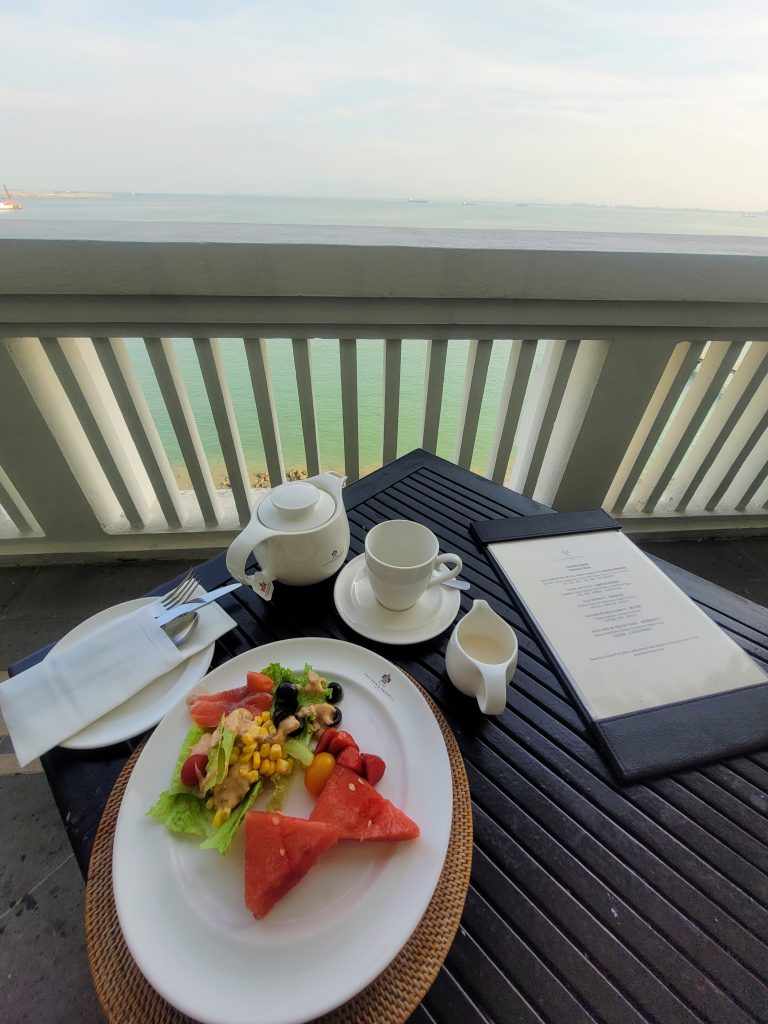 Outdoor breakfast at Planter E&O Hotel Penang
