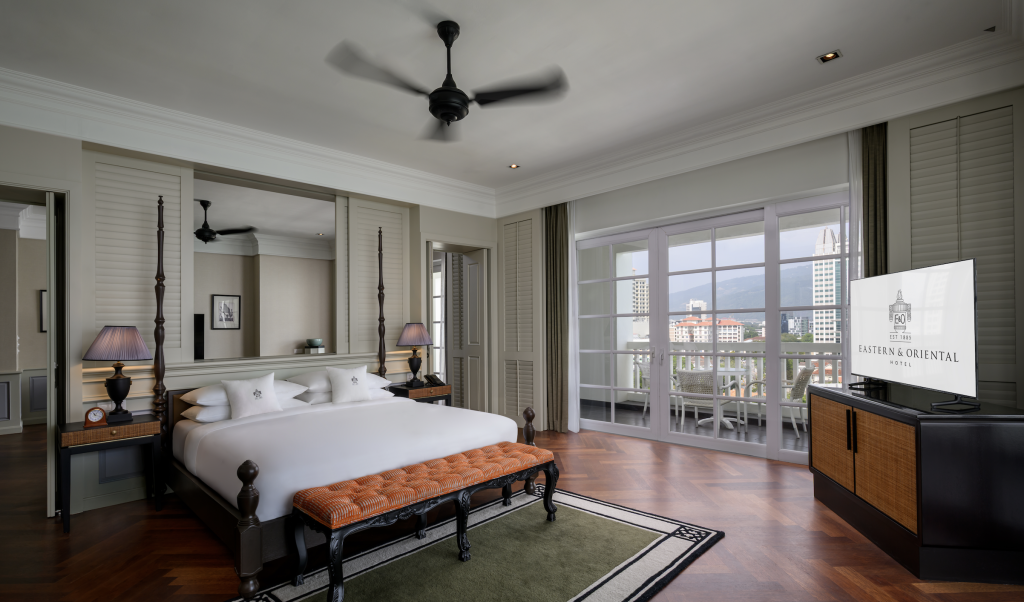 Spacious corner suite at E&O Hotel Penang