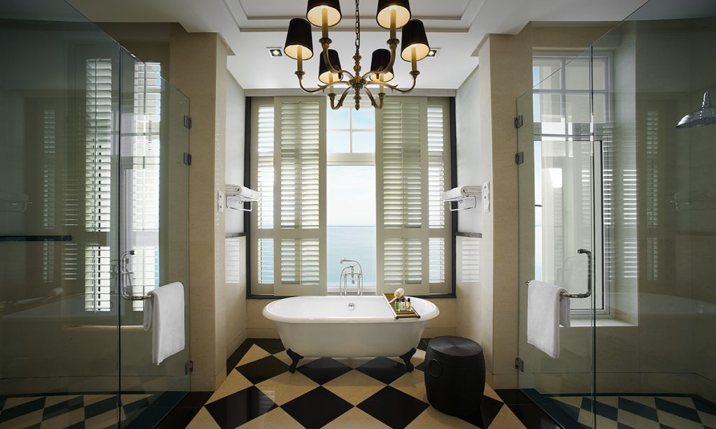 Gorgeous Victorian bathroom at E&O Hotel Penang