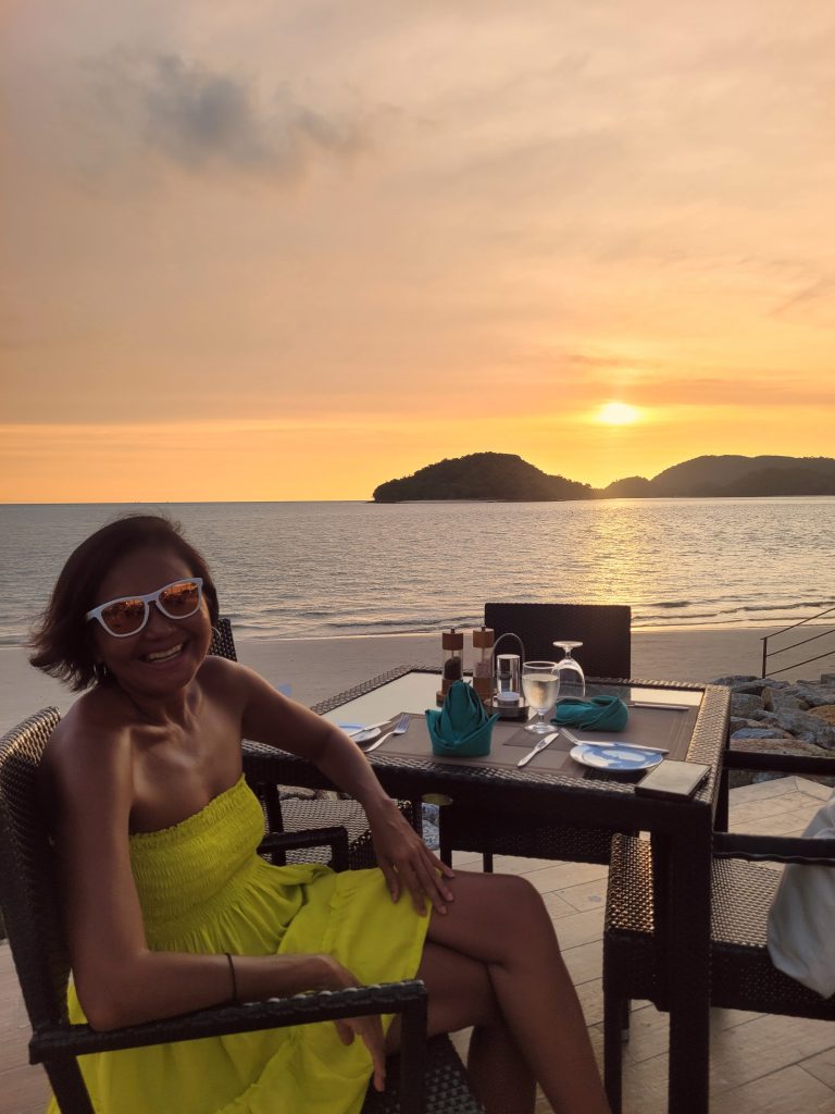 Solo dinner at Pelangi Grill Pelangi Beach Resort & Spa Langkawi