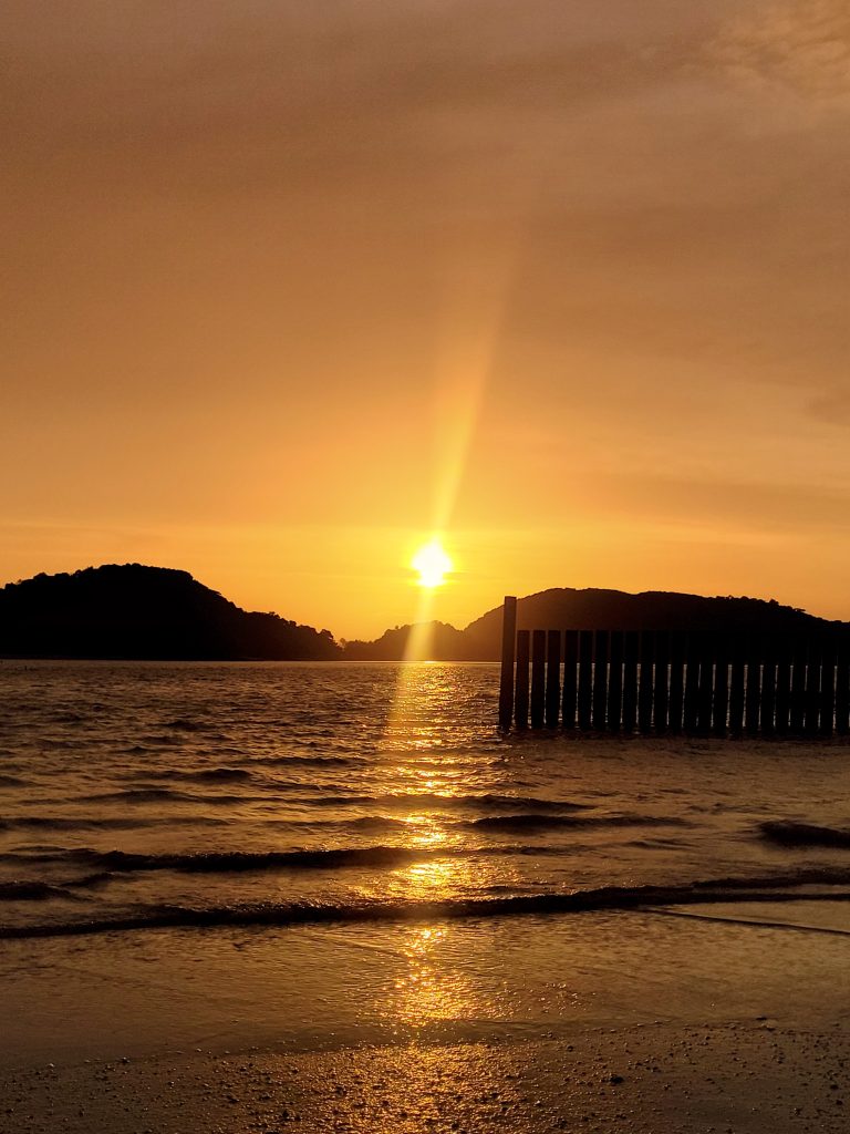 Breathtaking sunset view from Pelangi Grill Pelangi Beach Resort & Spa Langkawi