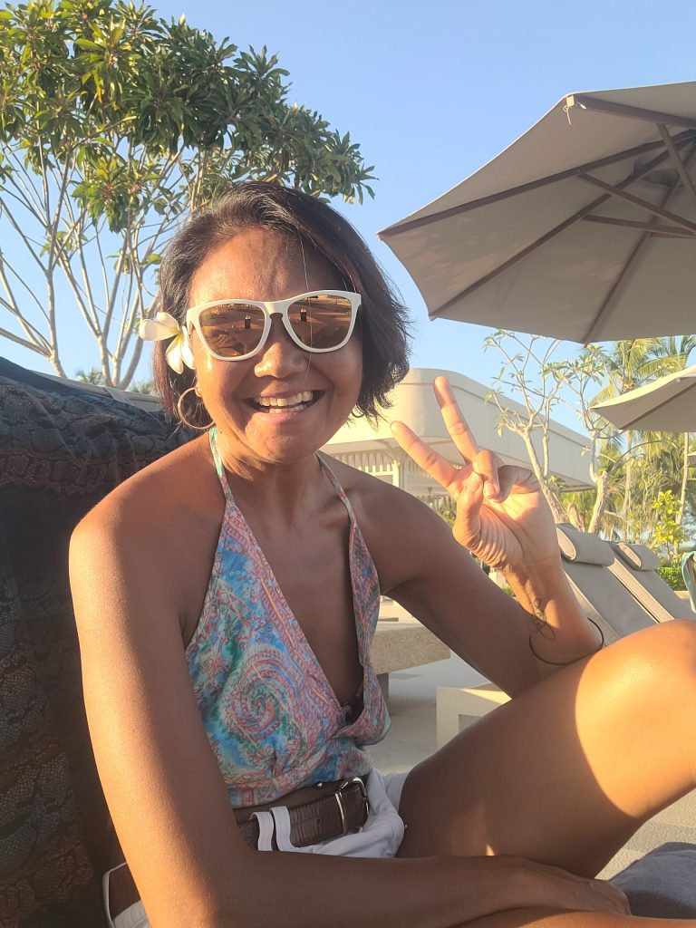 Shanim the writer at Pelangi Beach resort & Spa