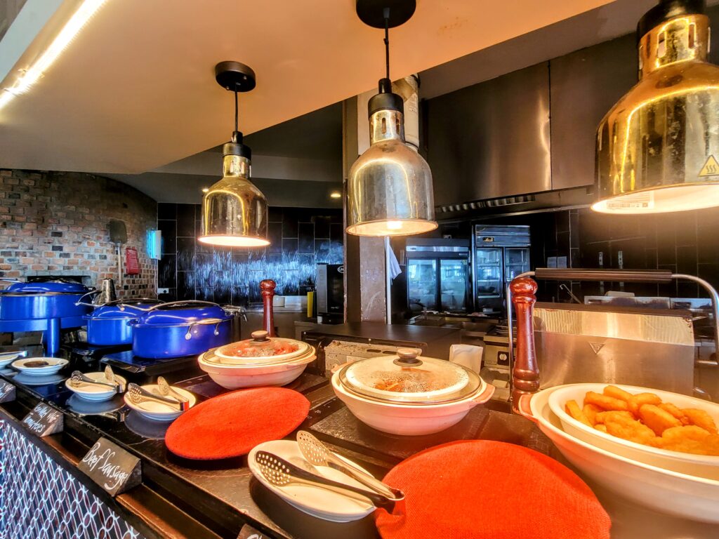 Buffet spread at Feast Village Gaya Island Resort Sabah
