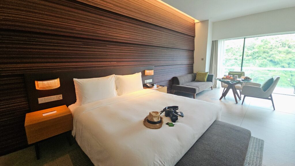 King Bed Hill View Deluxe room at Hyatt Centric Kota Kinabalu