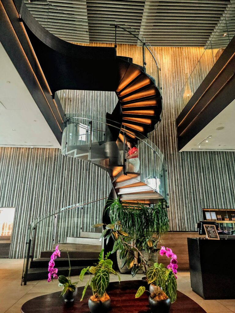  Show stopping spiral staircase connecting ON22 and ON23 at Hyatt Centric Kota Kinabalu