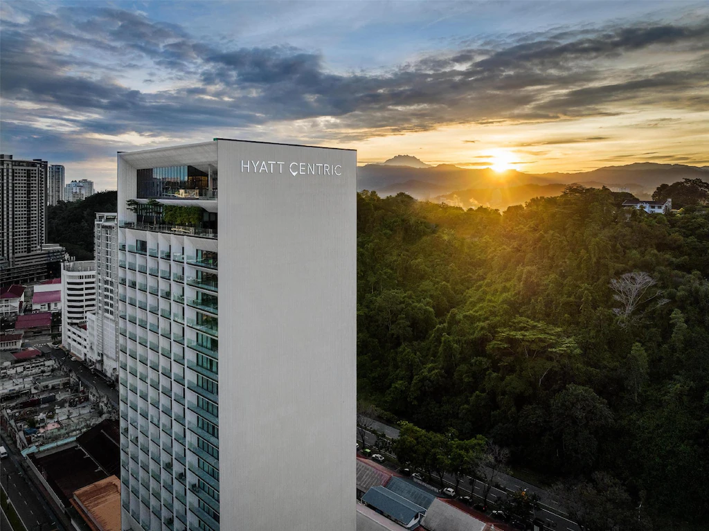 Hyatt Centric Kota Kinabalu hotel exterior designed by Kengo Kuma