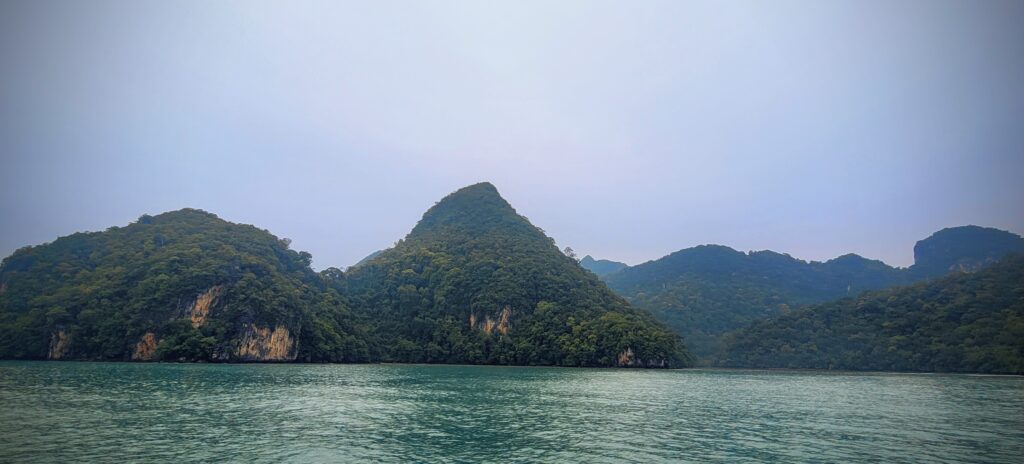 Scenic view of Pulau Dayang Bunting from the Andaman Sea