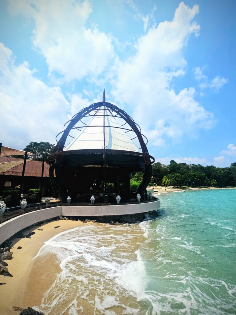 View of the Beach Grill Restaurant overlooking the Andaman Sea